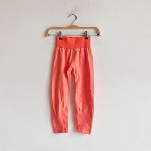 J. Crew x New Balance Bright Orange Cropped Leggings Size S XS